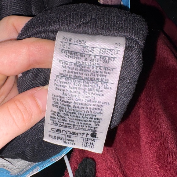 Carhartt Women’s Purple Hooded Coat - Picture 5 of 5